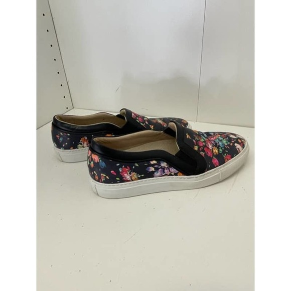 Beomos Slip On Sneakers Floral Black Women's US 7 - Picture 4 of 7